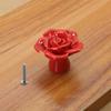 1PC Single Hole Handle Cartoon Cabinet Handles Modern Cupboard Pulls Minimalist Flower Rose Drawer Knobs Fashion