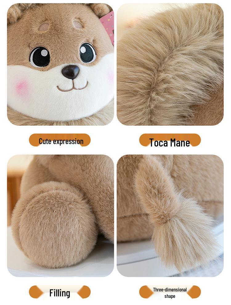 Adorable Sitting Lion Plush Toy - Perfect Birthday Gift for Boys and Girls