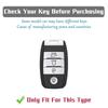 TPU Anti-Scratch Car Key Fob Cover for Kia Optima Sorento Niro Soul KX3 KX5 K3S RIO Ceed Cerato - 4 Buttons Protective Key Case
