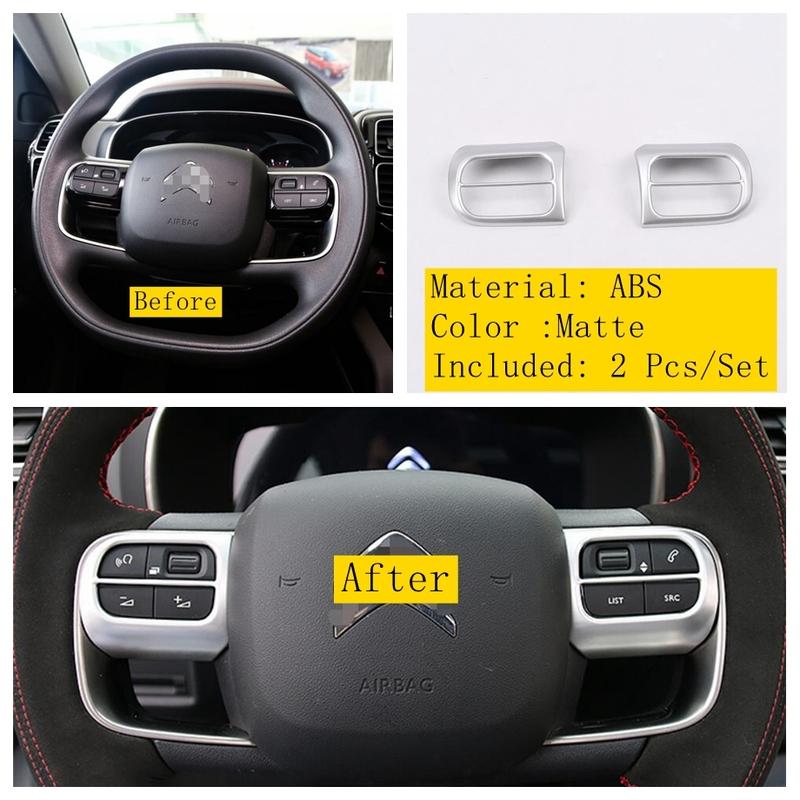 Matte Säule A Lautsprecher / Schalthebel / Türgriff Schale Dekor Abdeckung Zierleiste ABS Zubehör Für Citroen C5 Aircross 2018 - 2024