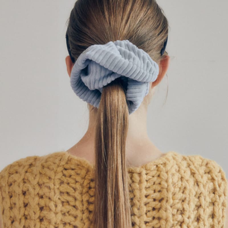 Mellotory Corduroy Scrunchie (sky Blue)