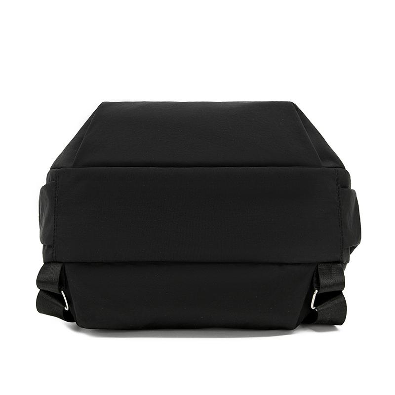 Women's Backpack Round Bag Large Capacity Travel Bag Solid Color Student Schoolbag