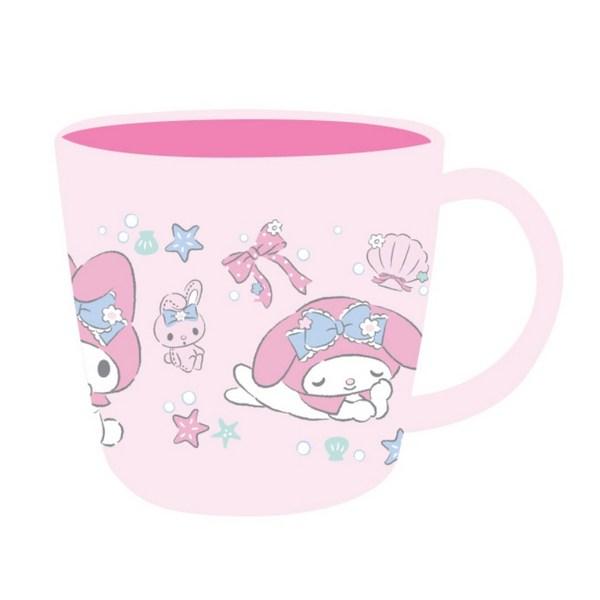 Lilpang My Melody Double Color Handle Cup 230ml, Mixed Colors, 2 Pieces