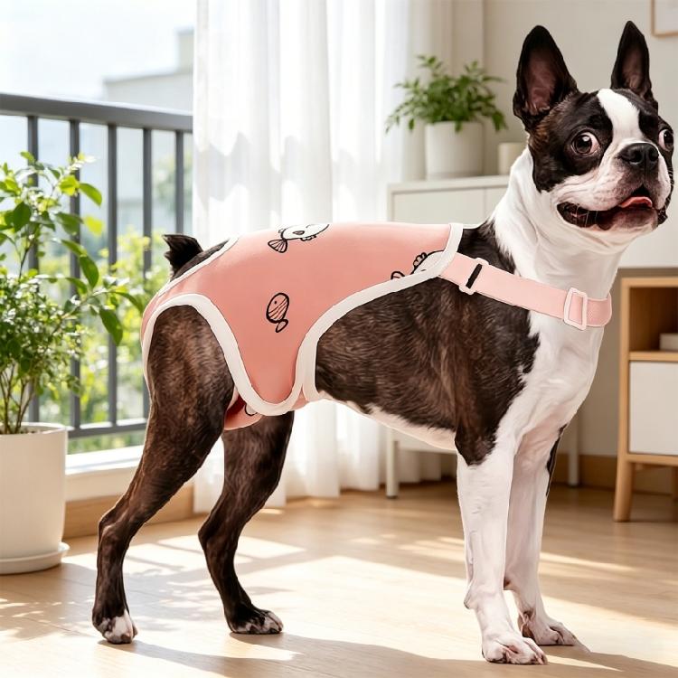Female Dog Diapers with Suspender Washable Reusables Nappies for Small Media Girl Dog In Heat Period Incontinence