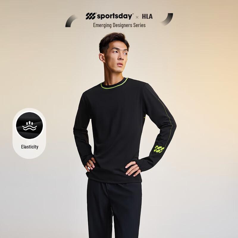 HLA x SUWUKOU Men s Stretch Long-Sleeve T-Shirt L
