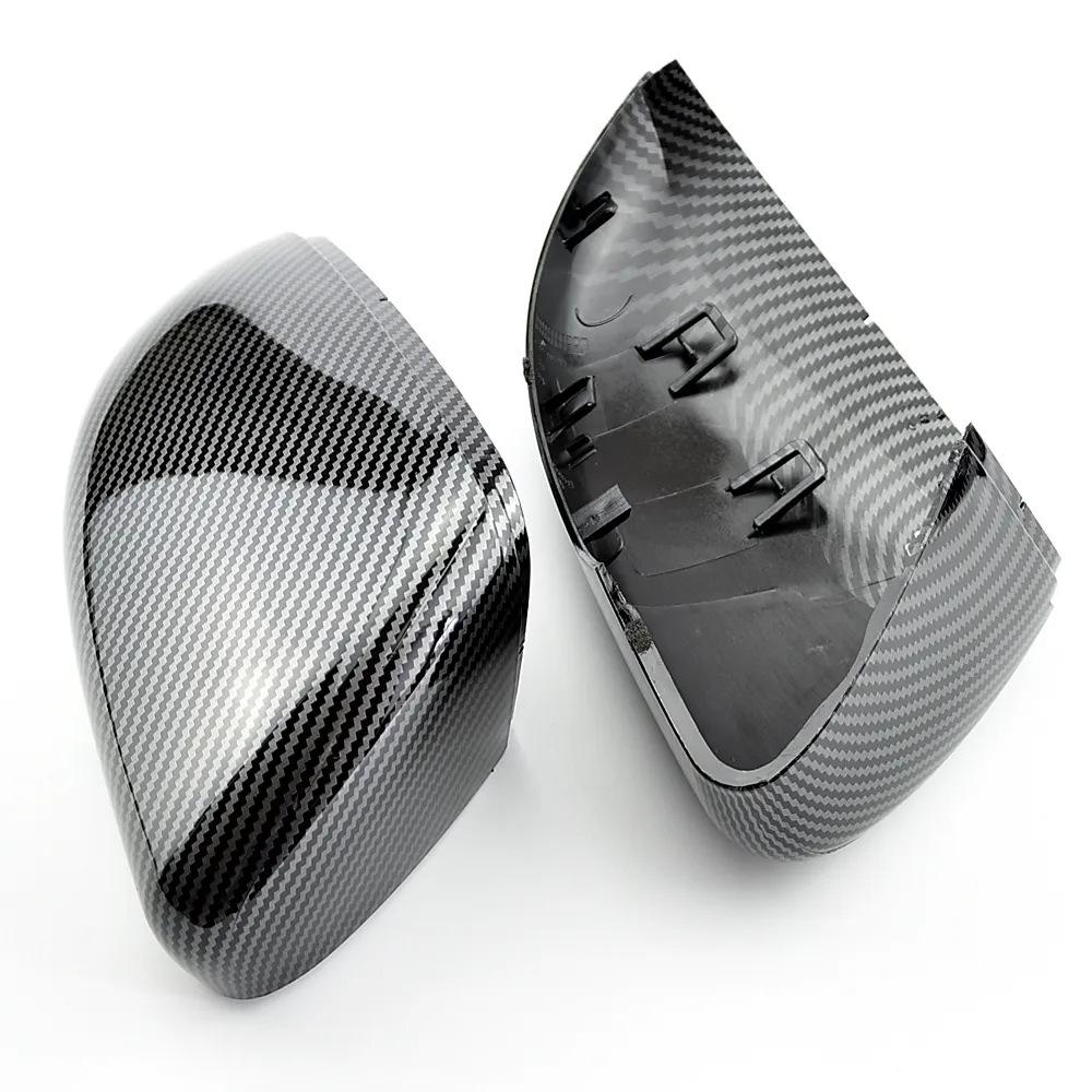 Copertura Nera Lucida per Clacson per Modifica Alloggiamento Specchietto Retrovisore VW Golf 6 2009-2012