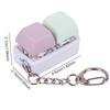 Keyboard Fidget Keychain 4 Keys Finger Keyboard Decompression Toys Press Button Keycap Fidget Stress Relief Keyboard Clicker Toy