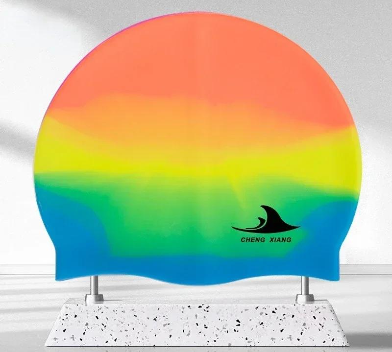 Swimming Cap Silicone Waterproof Swim Hat For Men Women Adult Kids Long Hair Pool Caps Diving Swimming Equipment Elastic Cap New