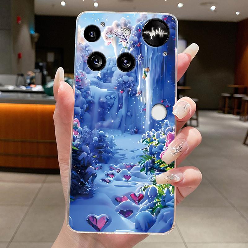 Casing For Nothing Phone (3) Case For Phone3 Back Cover Aesthetic Fashion Cute Cat Cartoon Transparent Soft Silicone Phone Case