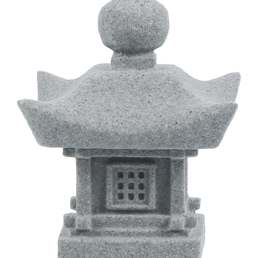 FOMIYES Replica Stone Lantern Sand Table Pavilion Model Zen Garden Tower Mini Tower Ornament Miniature Tower Ornament Aquarium Pavilion Model
