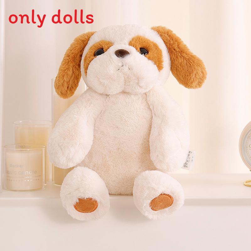 Kid Friendly Soft Dog Plush Doll With Tie Dye Effect For Bedtime And Play