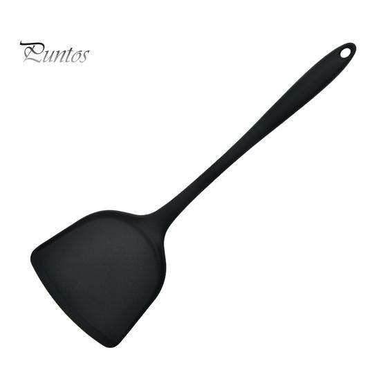

Практична зручна рукоятка Антидеформована силіконова лопатка Кулінарна лопатка Яловичина М’ясо Яйце Скребок для кондитерських виробів Посуд для приготування їжі чорний