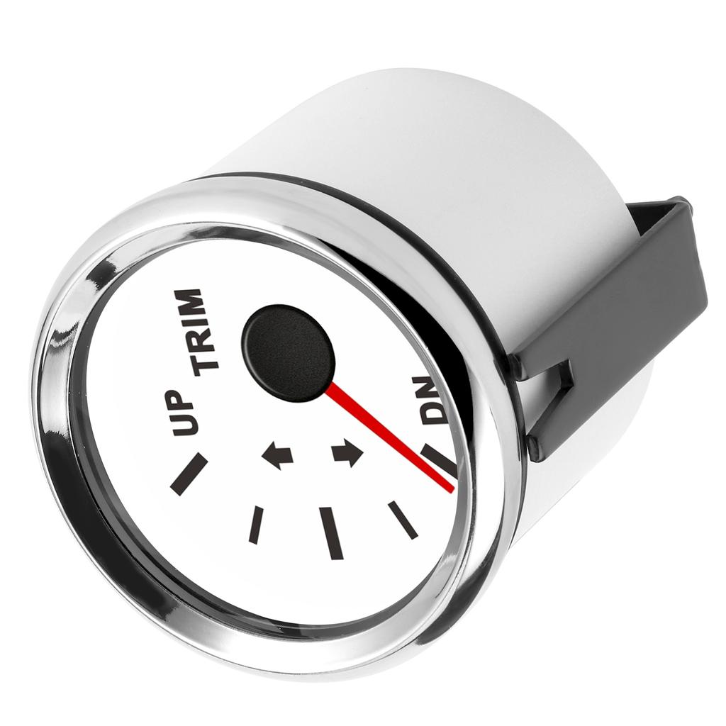 Balance Gauge Meter Boat Trim Balance Gauge Meter IP67 Waterproof with Red Backlight 52mm Ship Yacht Marine Yacht Trim Gauge