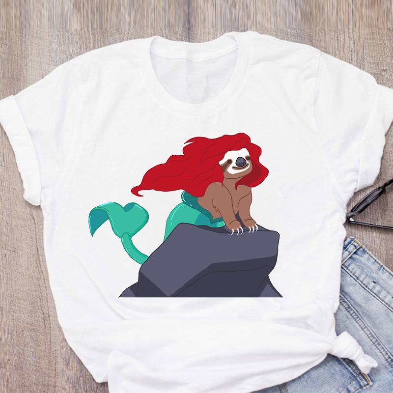 Cat Coffee Paw Strawberry Women's T-Shirts Cute Cartoon Top Female T Shirt Summer Funny Clothes O-Neck Ladies Tee Tops Shirts