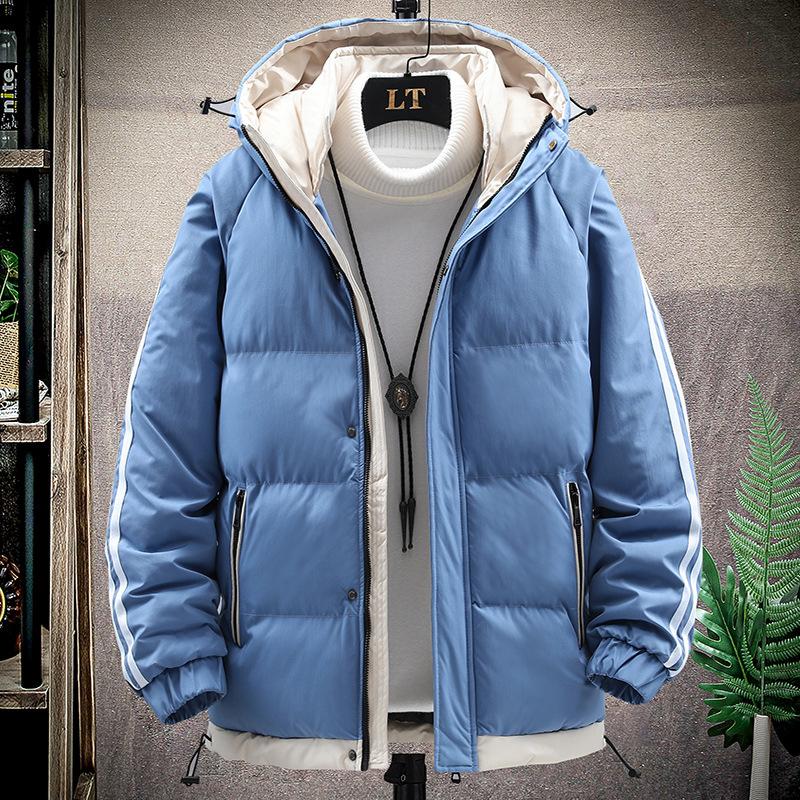 Chaqueta Acolchada Chaqueta de Invierno para Hombre Chaqueta Acolchada Dos Barras Algodón Plumón para Hombre Ropa de Hombre Chaqueta Acolchada Gruesa para Hombre