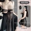 Sexy Sexy Lingerie Sexy Perspective Mesh Lace Pajamas Passion Temptation Hollow Free Open Uniform Nightgown