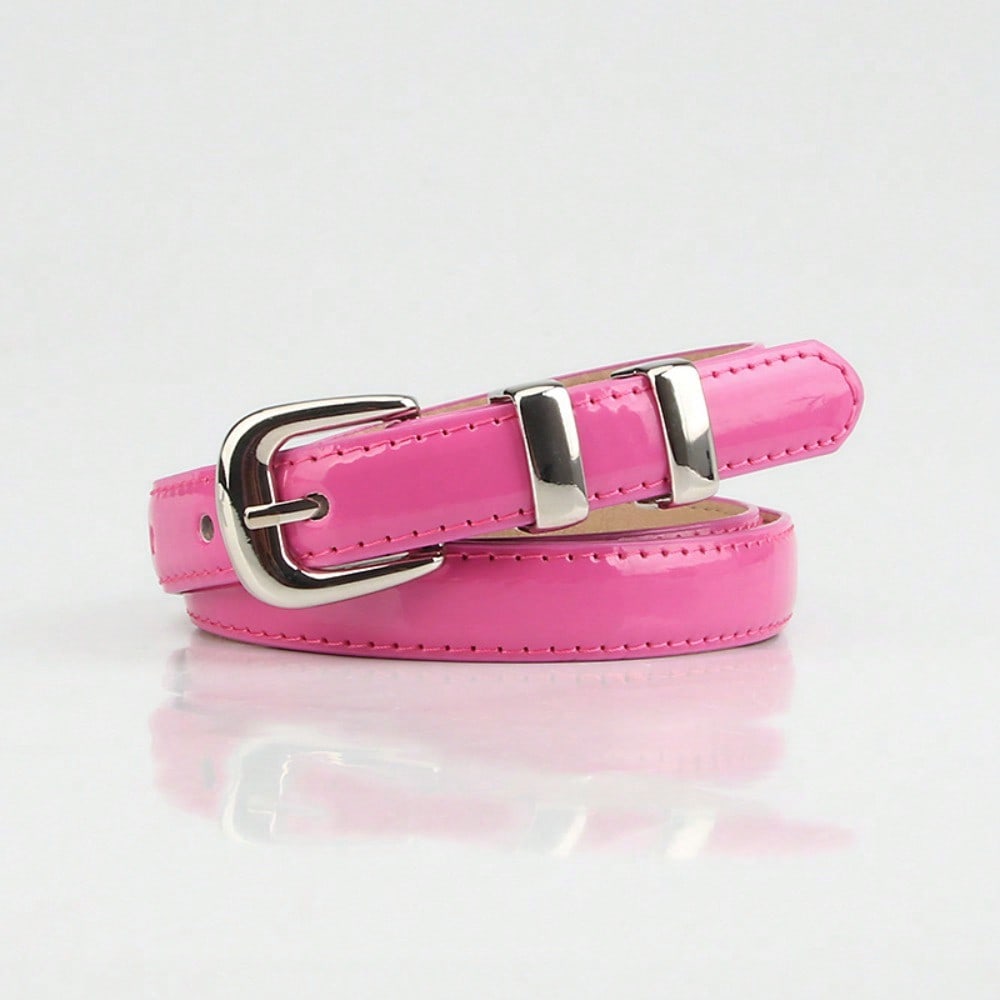 Ceinture pour femme Style étranger simple Ceinture décorative Mode Polyvalente Ceinture pour jean Femme rose chaud