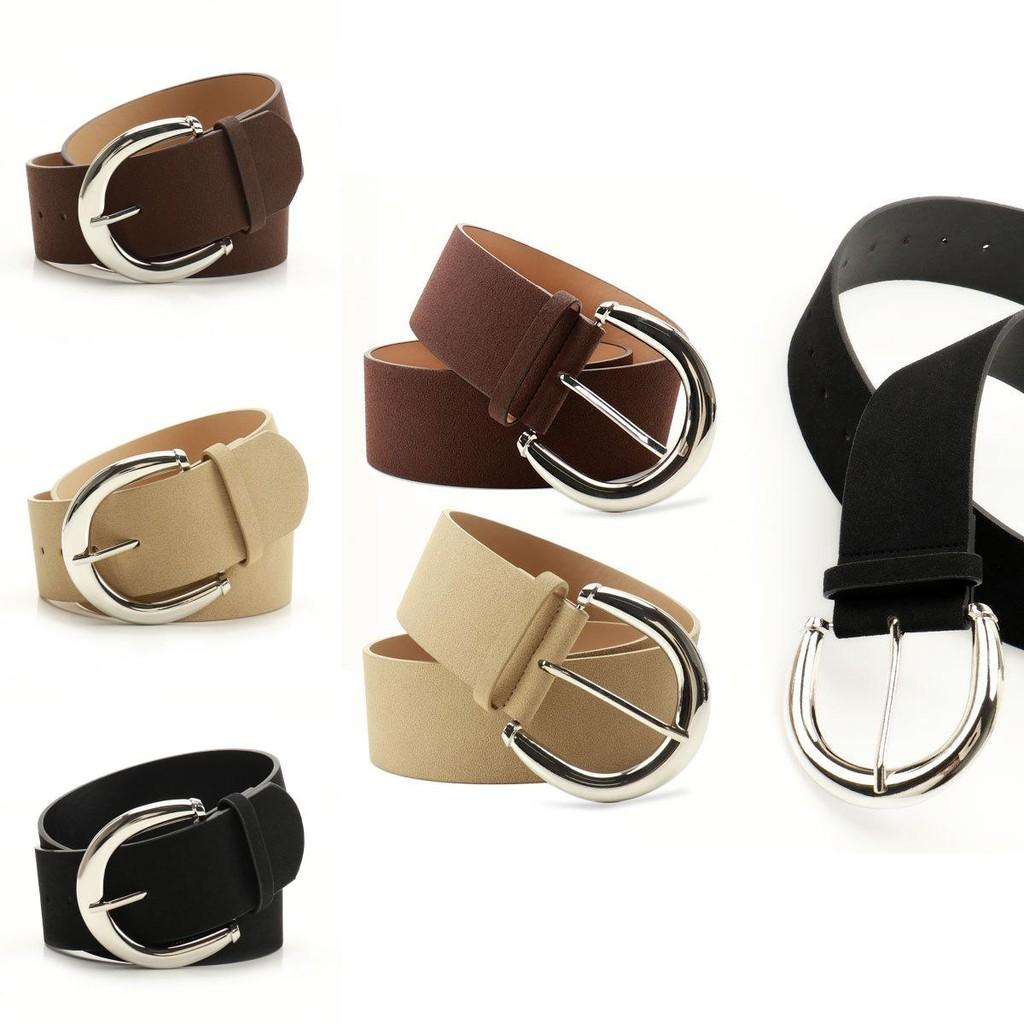 Womens Chic Faux Leather Belt With Alloy Buckle For Summer Fashion