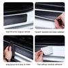 1/4/5PCS Carbon Fiber Car Doorsill Fender Sticker Is Suitable for Volvo XC60 XC 60 Leather Carbon Fiber Decor Decal Threshold