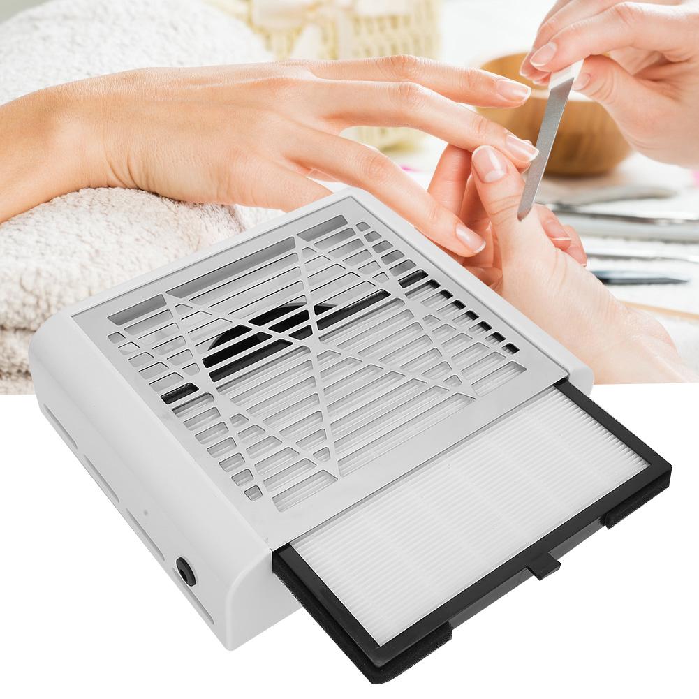 40W Nail Dust Collector Strong Suction Pull Out Filter Nail Art Vacuum Cleaner Manicure Tool