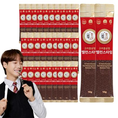 Pungnyeonbogam 6-year-old Korean Red Ginseng Extract Balance Time, 10g, 30 Units