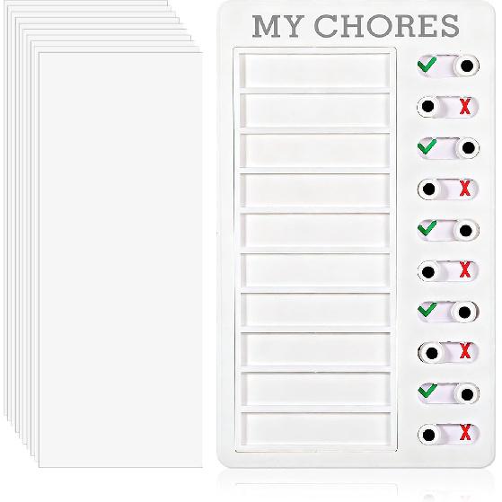 Chores Chart for Kids, Kids to Do List Board, Daily Morning Checklist, Visual Schedule, to Do List Checklist Board, Detachable RV Checklists, ADHD