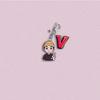 7pcs BTS Cartoon Character Keychains, Member Name Pendants, Celebrity Merchandise Charms