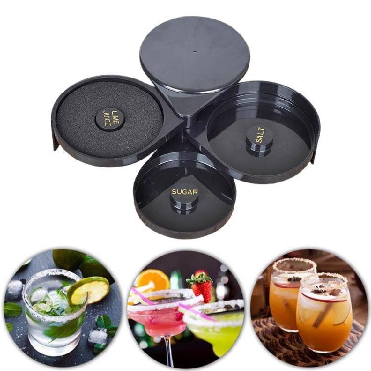 Margarita-Cocktail Salt-Rimmer Plastic Bar Salt and Sugar-Rimmer Bartender-Tool