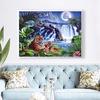 With Diamond Stones Round Painting Animals Diamond Mosaic Tiger Beadwork Diamond Embroidery