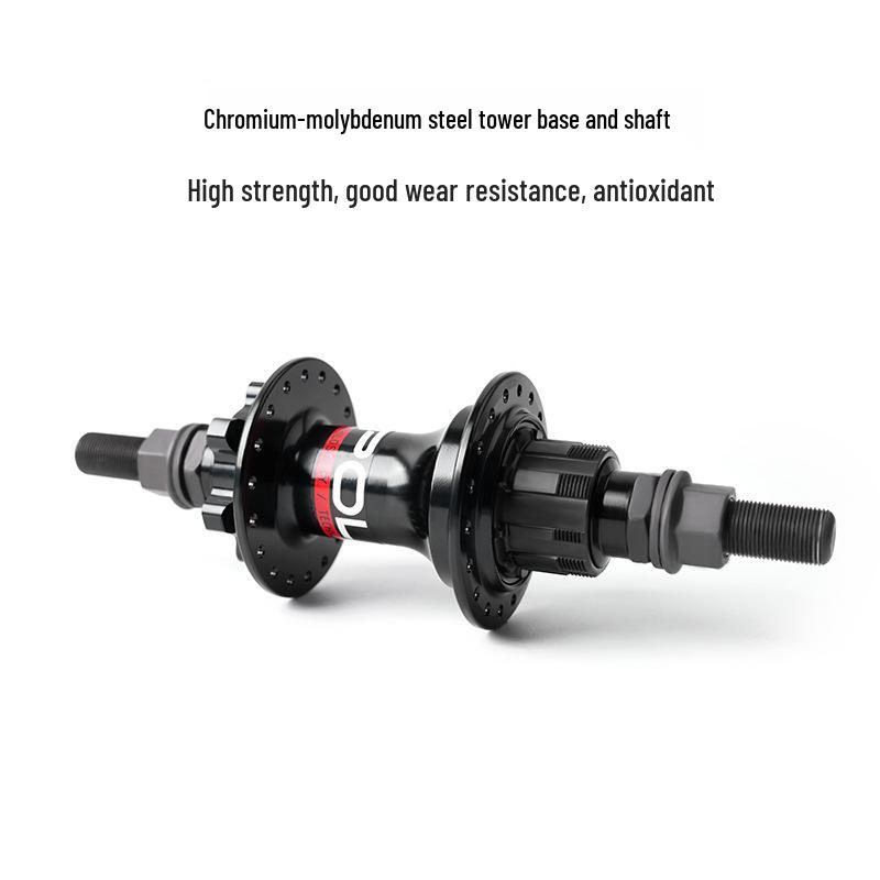 Single-Speed Dirt Jump Bike Hub: Aluminum Alloy, 6 Pawls, 16T, 100/135 Spacing, 120 Clicks, 36 Holes, 4 Sealed Bearings.