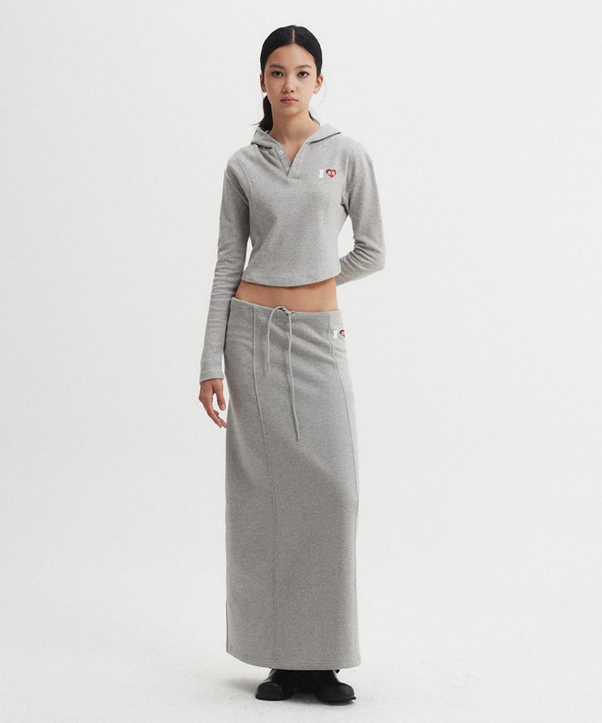 Diaeneseualumeon I Love Long Skirt Gray