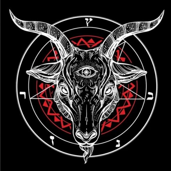 Satanic Baphomet Satan Devil Cap Occult Magic Demon Lucifer Goat Goth Bonnet Hat Print Punk Hip Hop Rock Autumn Winter Beanie Unisex Men Women