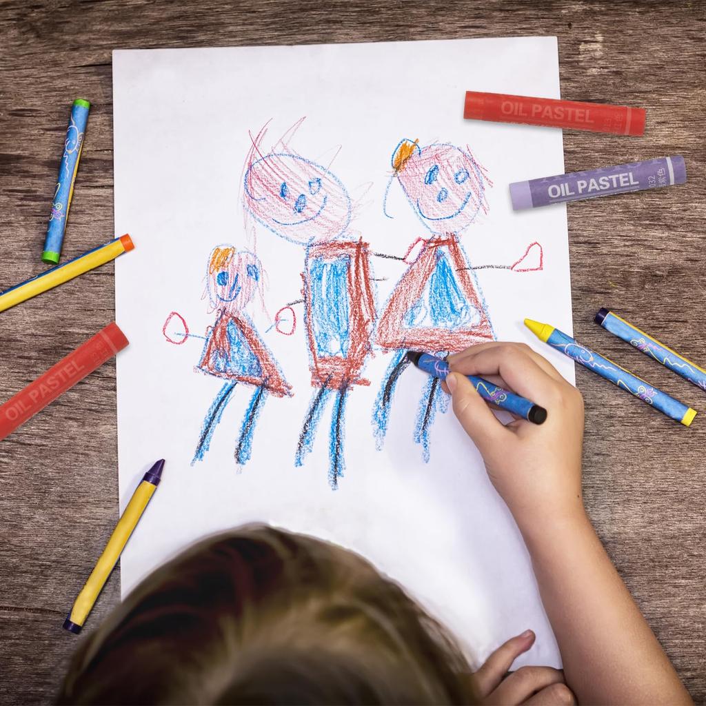 PATIKIL Purple Oil Pastels, 24 Pieces Soft Oil Crayons for Art Painting, Drawing, Blending, Doodles, Art Supplies for Beginner Artists