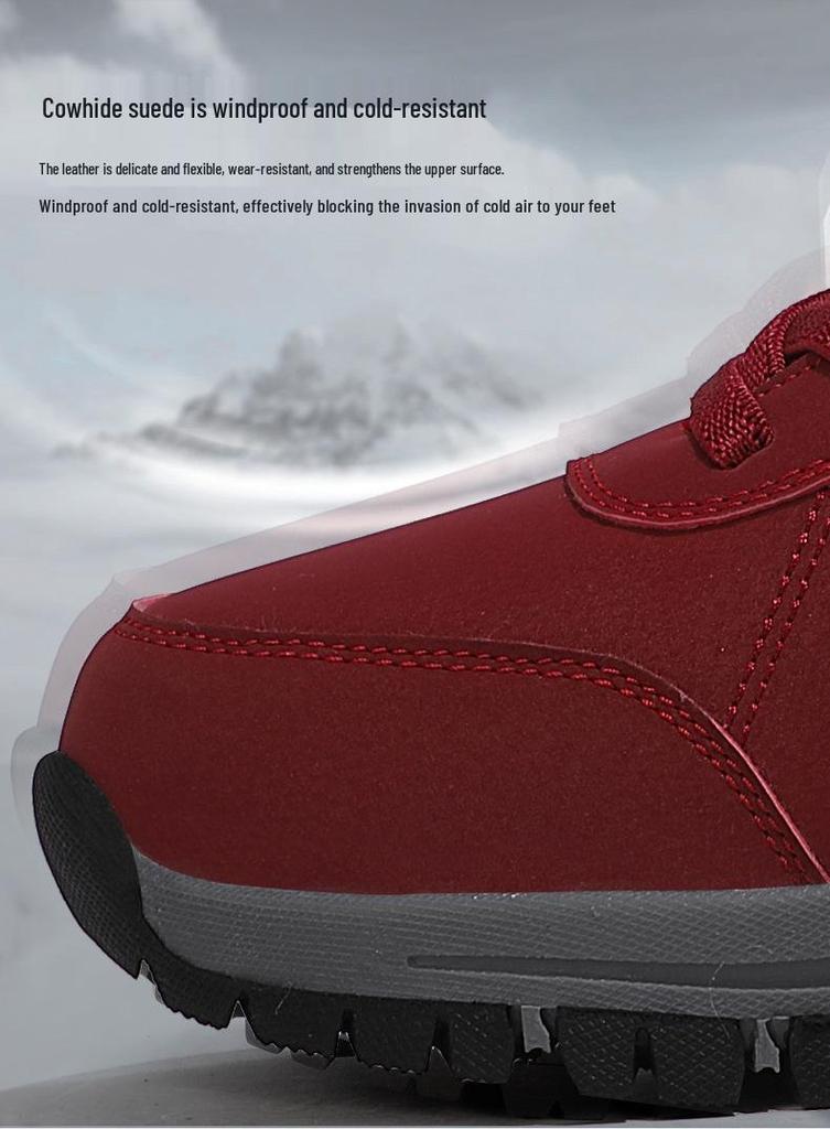Women's High-Top Non-Slip Winter Walking Boots for Travel and Hiking