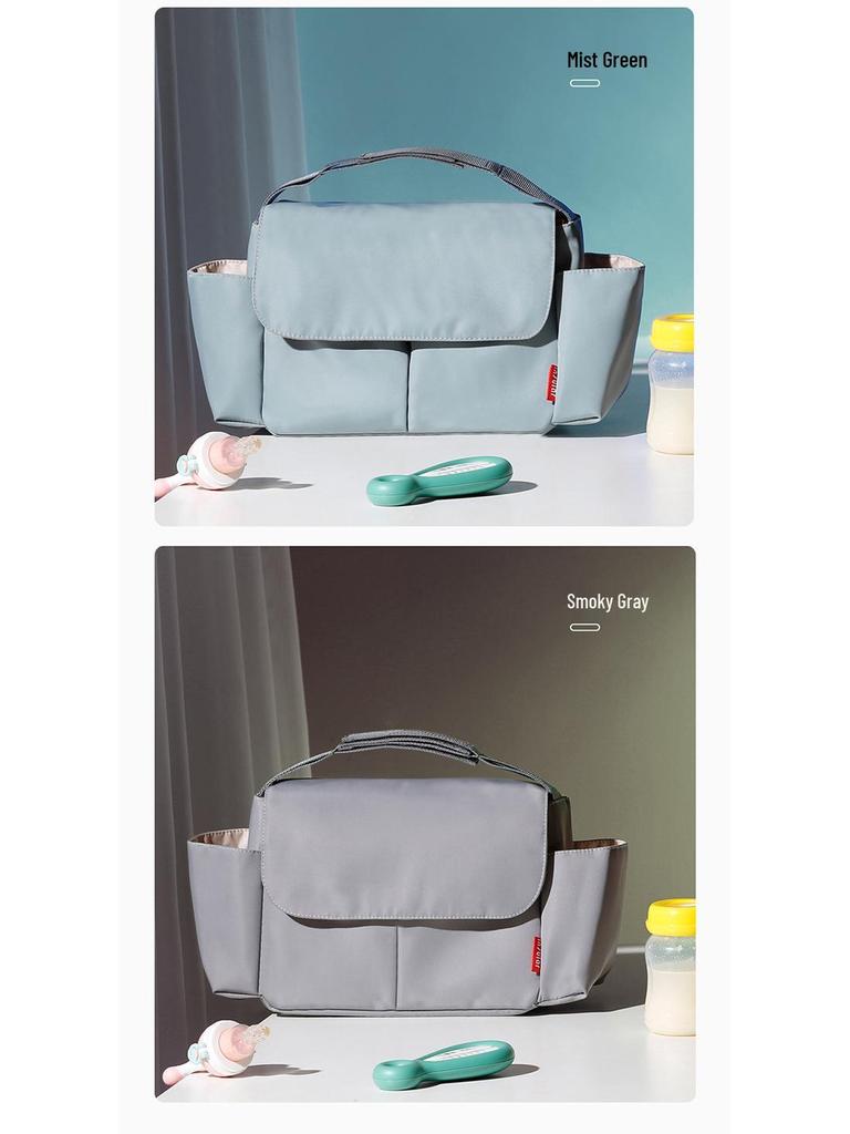 Large Capacity Portable Nylon Stroller Hanging Bag - Multifunctional Mommy Bag