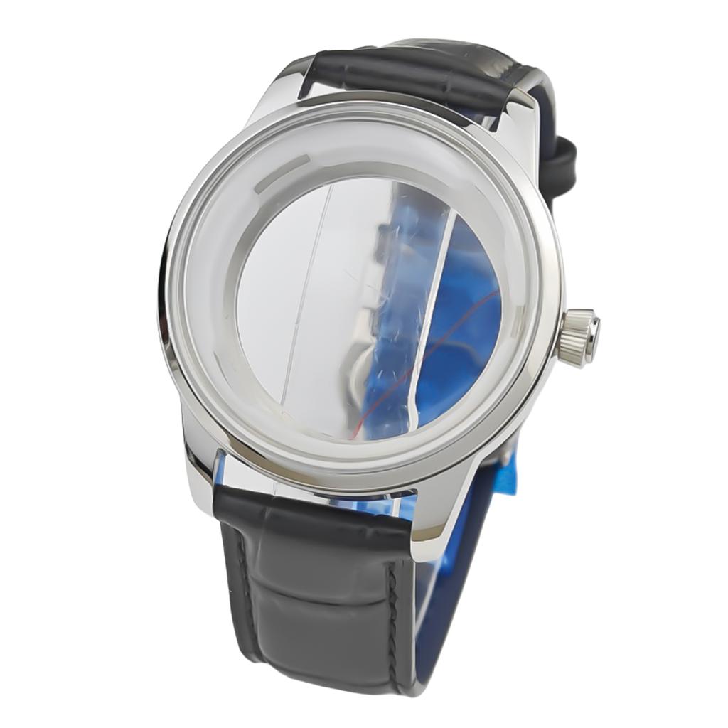 35mm NH34 dial GS surface sunburst dial NH35 dial mechanical watch case hands set S logo for Seiko mod