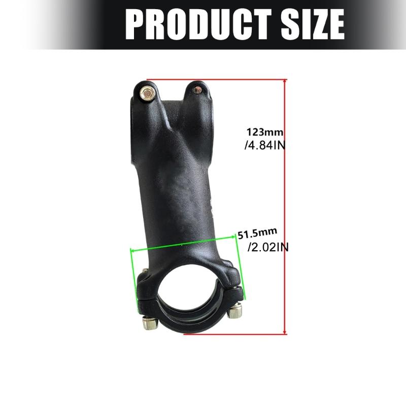 Aluminum Alloy Risers Bicycles Stem 7 Degree Adjustable Bike Stem High Strength Light Weight Bicycles Stem Enduring