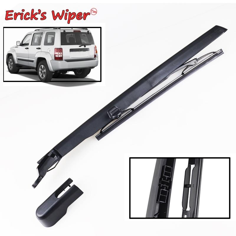 Erick's Wiper 12" Rear Wiper Blade & Arm Set Kit For Jeep Liberty KK 2008 - 2012 Windshield Windscreen Window Car Rain Brush