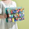 Children's Building Block Jigsaw Puzzle Toy Storage Box Parts Colors Classification Storage Organizer