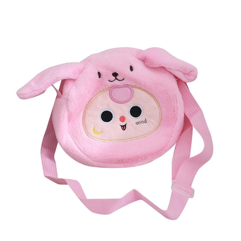 Dopamine Three Baby Single Shoulder Crossbody Bag Panda Rabbit Frog Plush Bags