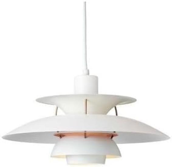 

PH5 Mini Chandelier for Living Room, Bedroom, French Dining Room, Hallway, Living Room, Bedroom, White, 2130cm (E27 Bulb Not Included)