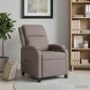 Massage Recliner Taupe Fabric