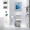 Stainless Steel Towel Rings Robe Hook Toilet Paper Holder Adhesive Towel Rack for Modern Bathrooms Easy to Install