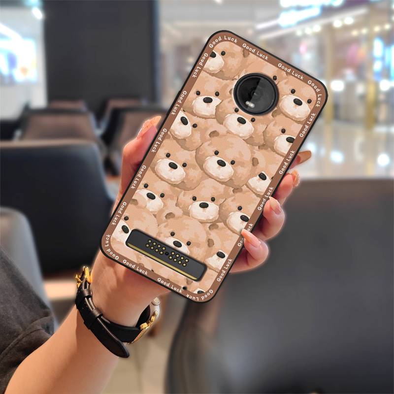 Cover TPU Phone Case For MOTO Z4 Play Fashion Design Anti-dust Cartoon Silicone Dirt-resistant Waterproof Full wrap Cute