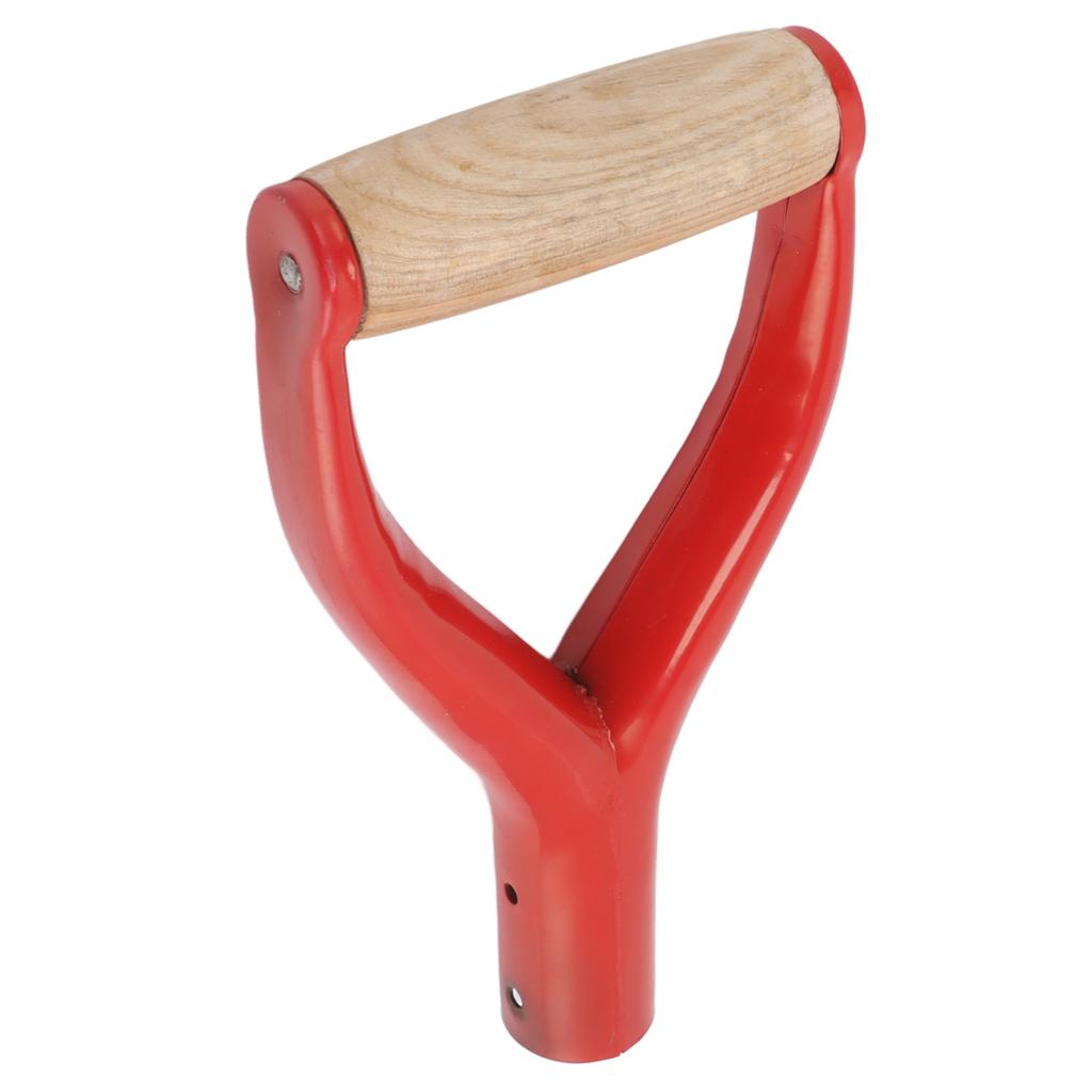 Shovel Handle Y Shaped 12.22in Inside Diameter Replacement Spade Handle with Wooden Grip for Garden