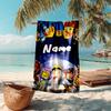 Personalized customized proof beach towel with gaming Roblox pattern - soft, absorbent,quick-drying,perfect swimming,camping&bathing