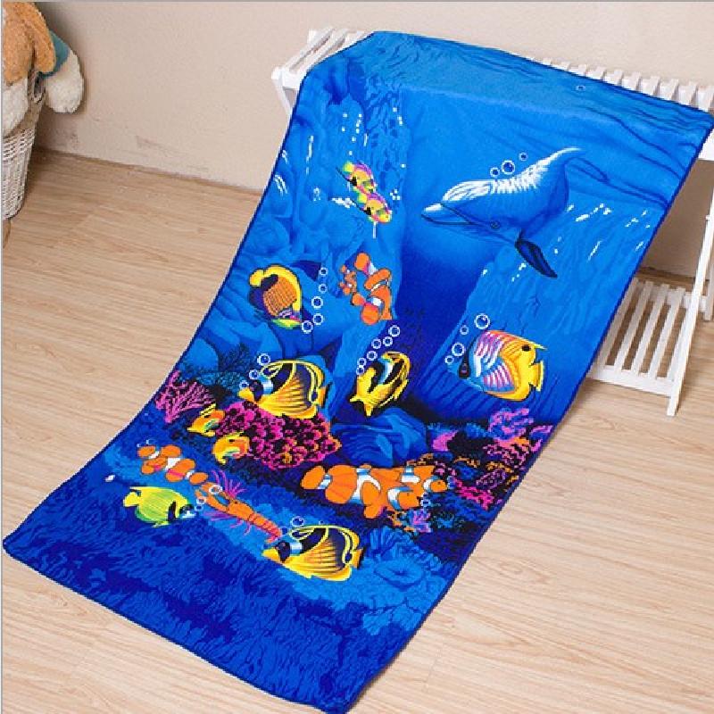 Microfiber Beach Towel With Active Print Fast Drying For Adults