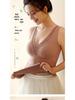 Women's Double-Sided Brushed Velvet Warm Vest with Thickened Chest Pads and Bottoming Thermal Underwear