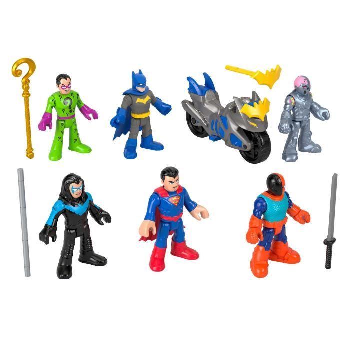 Imaginext-DC Super Friends-Deluxe sada figurek s 9 prvky - Imaginext - HXF94