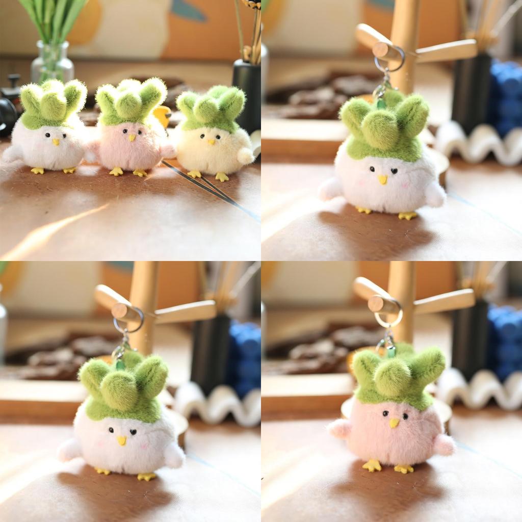 Cute Chicken Plush Toy With Short Plush Material For Kids And Bag Decor